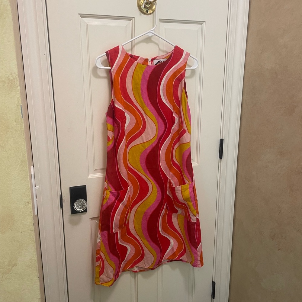 Colette wavy patterned dress Retro style